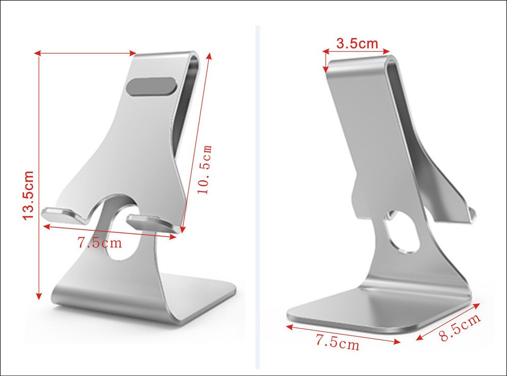 Colorful Aluminum Alloy Basic Tablet Stand Phone Tablet Holder Mount For 3.5-6 Inch Phone 7-12 Inch Ipad Tablet