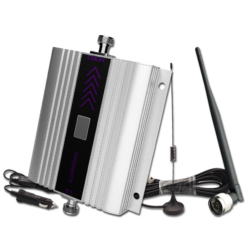 Repeater GSM Cellular Signal Booster 900MHZ 60dB Gain Car Cell Phone 2G Amplifier LCD Display With Whip Antenna For Vehicle Use-