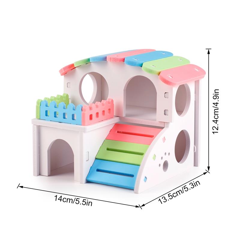 Houten Hamster Hideout Huis Eekhoorn Egel Villa Kleine Huisdier Habitat Hamster Accessoires Chinchilla Cavia Dierbenodigdheden