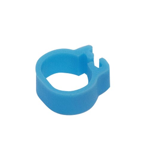 Innen Durchmesser 10mm Kleine Vogel Kunststoff Clip Ring Taube Farbe Fuß Ring 10 Farbe Taube Wachtel Baby Vogel Liefert 100 stück: Light blue