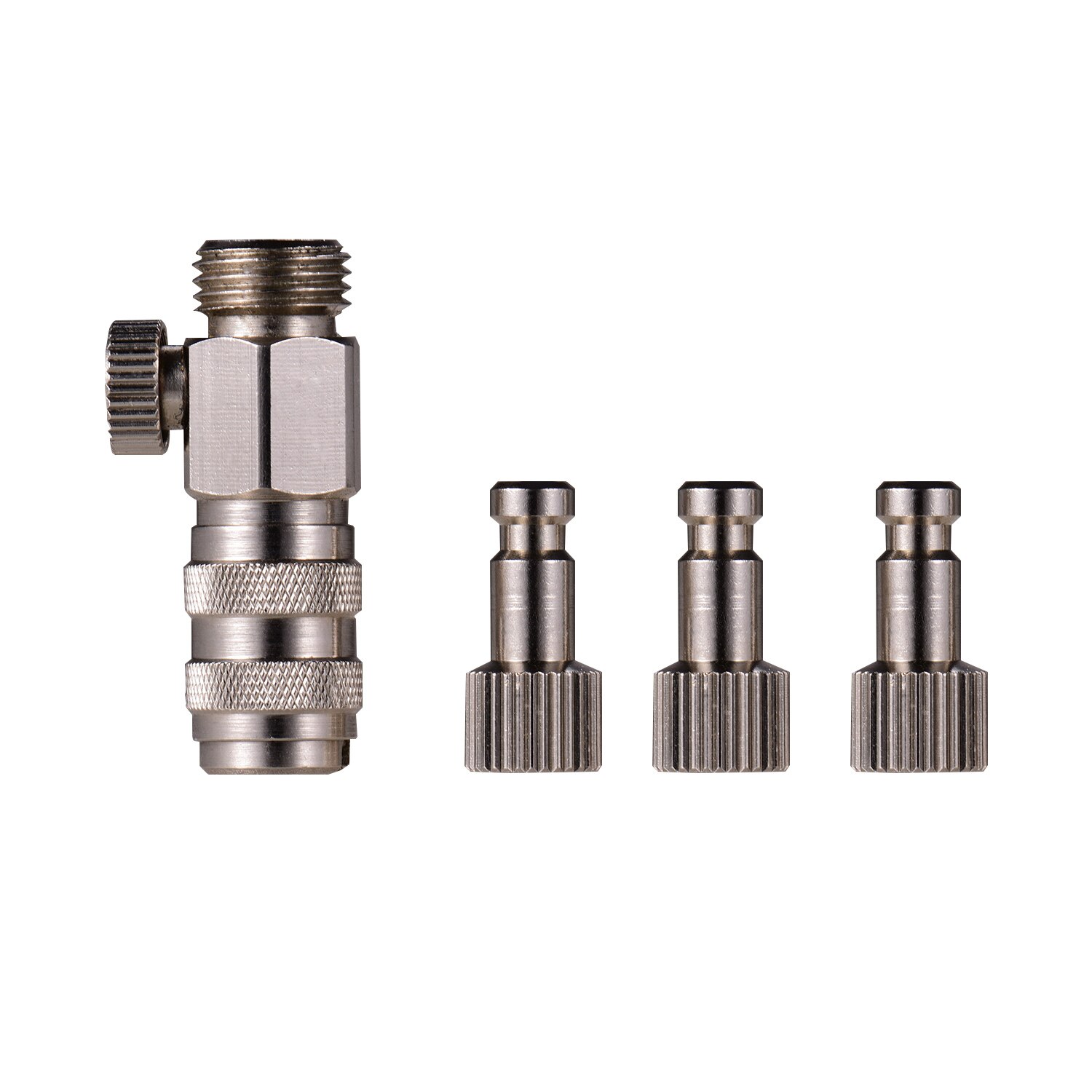 Raccord de déconnexion rapide pour aérographe, 3 pièces, raccord mâle, BSP femelle de 1/4 pouces, Compatible avec l&#39;aérographe