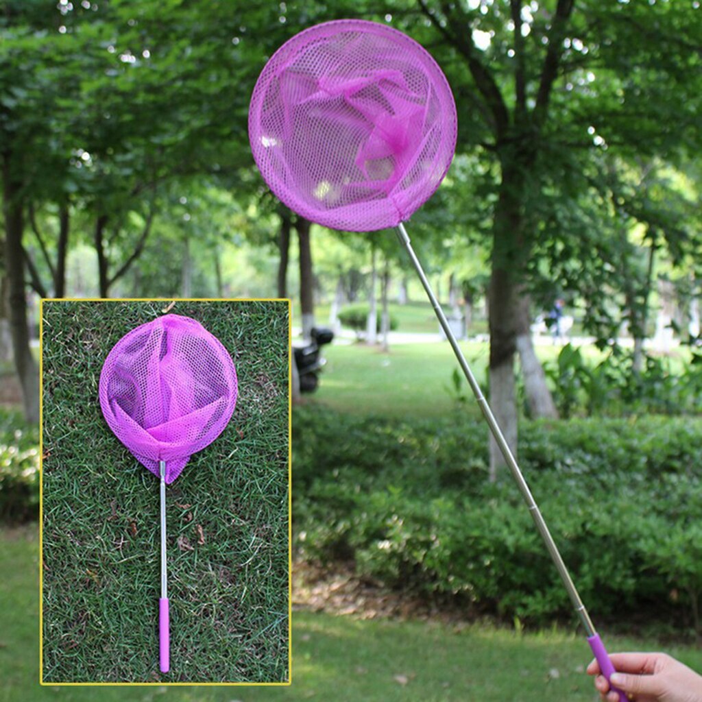 Extendable Fishing Net Telescopic Pond Sea Butterfly Insect Bug Landing Kids Toy Garden Landing Dragonfly Holding Net