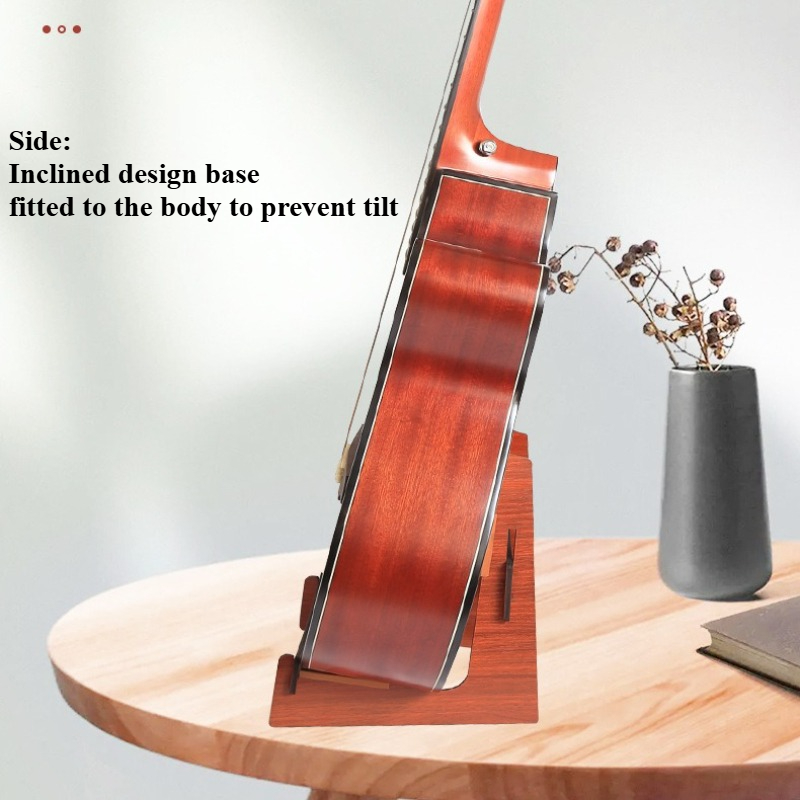 Soporte de madera para guitarra, bajo, ukelele, estante de exhibición de almacenamiento ligero desmontable para tienda, accesorios clásicos para instrumentos musicales