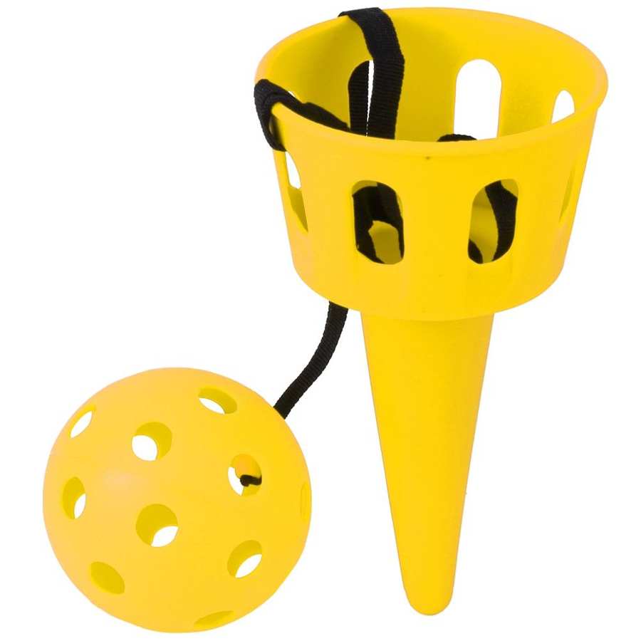 Lancer attraper jeu ensemble Scoop lancer ensemble sport balle lancer et attraper: YELLOW