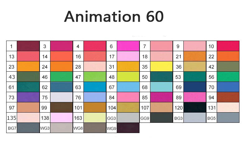 60 farbe TOUCHNEW Art Marker Stifte für Künstler Zeichnen, Skizzieren, Illustration, Mango, , Archiecture, interior: animation 60 color
