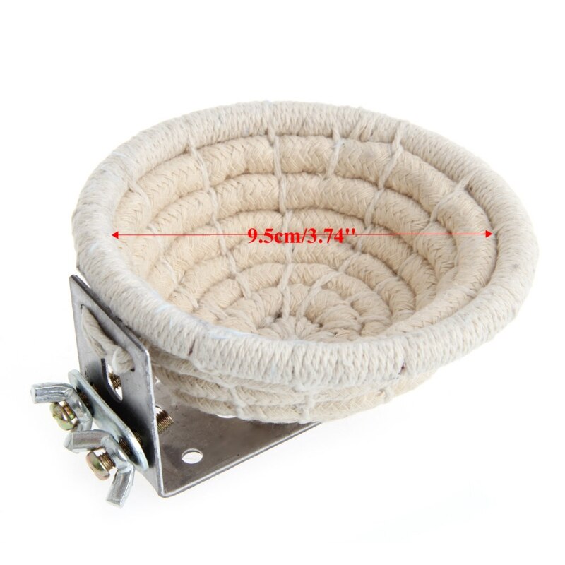 Bird Nest Breeding Cotton Rope House Home Weave Canary Finch Budgie Handmade JUL3