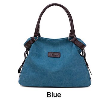 Luxus Marken Taschen Frauen Handtaschen Messenge Schulter Tasche Große Frauen Tasche lässig Landstreicher Frauen Leinwand Taschen Reise Crossbody: Blau