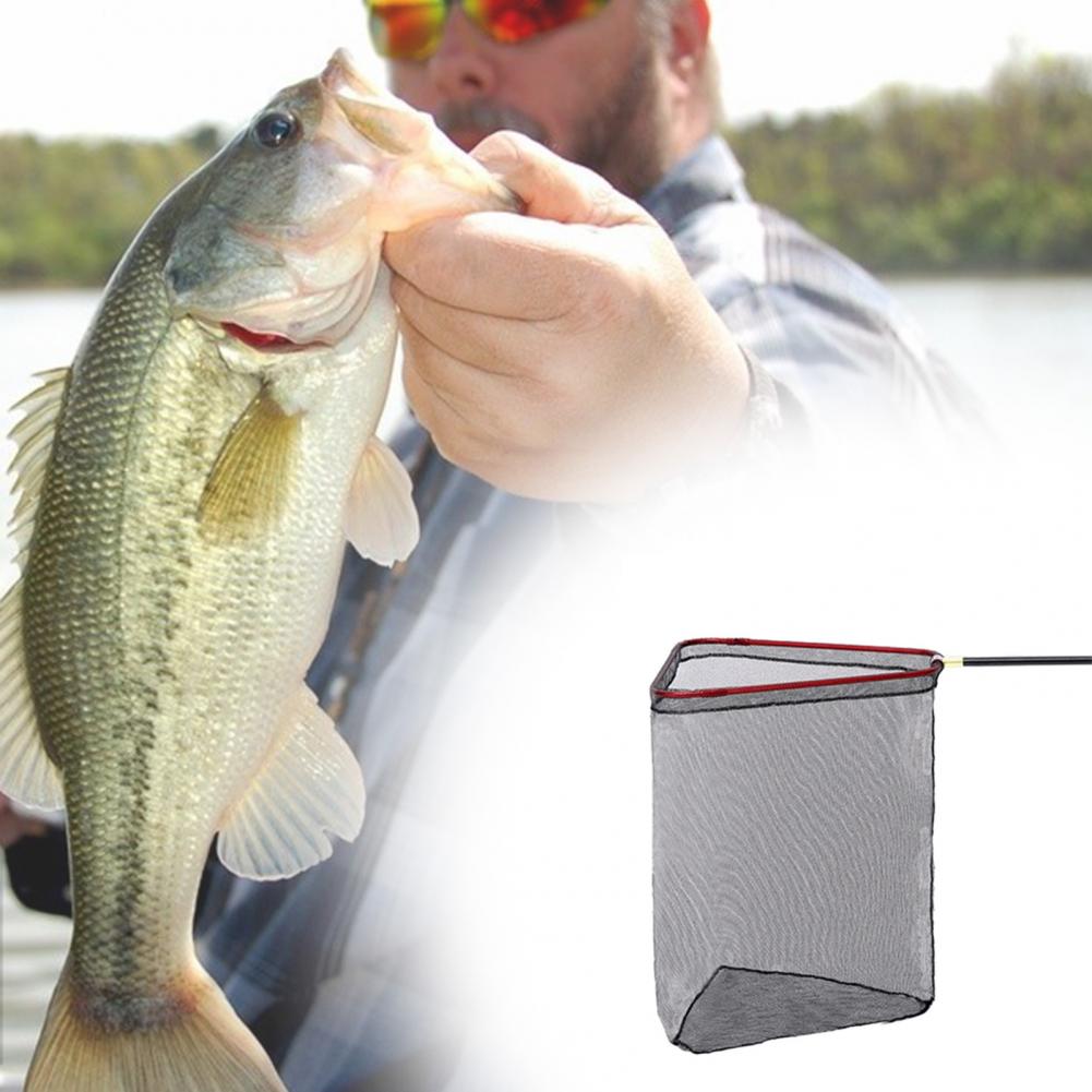 Universal Dip Net Foldable Lightweight Triangle Folding Fishing Brail Net without Rod Fishing Net Landing Net