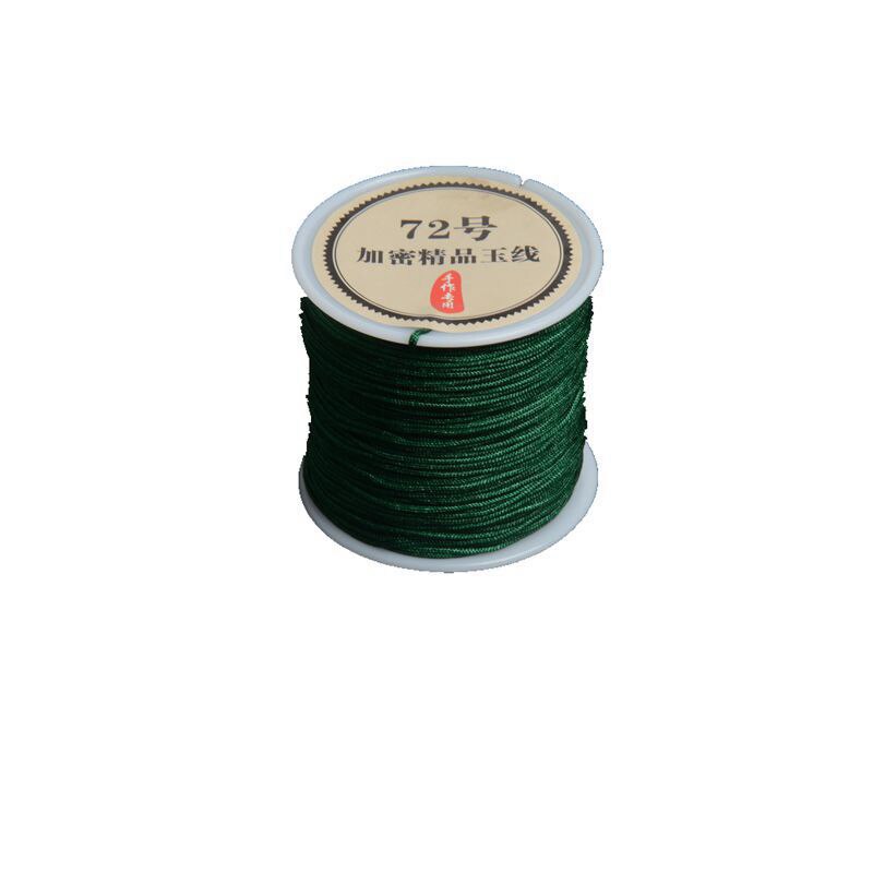 45 metros 0,4 0,6 0,8 1 1,5mm hilo de nailon para pulsera nudo chino Kumihimo macramé hilo trenzado cadena fabricación de joyas: M / YELLOW