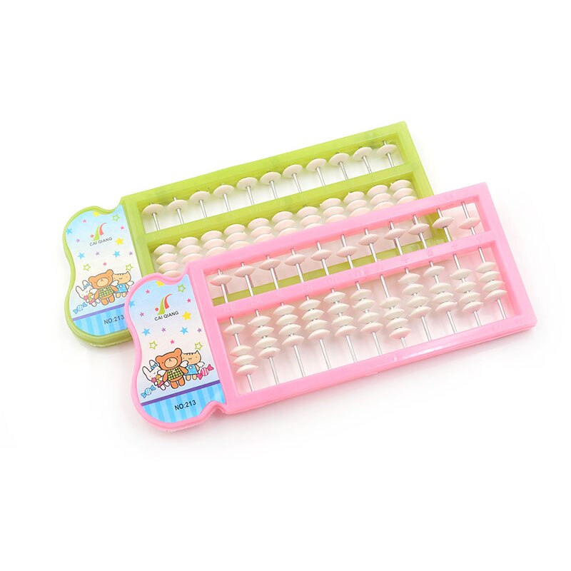 11 Staven Abacus Soroban Kralen Caculating Speelgoed Rekenkundige Tool Chinese Traditionele Abacus Educatief Speelgoed Kid 'S Math Leren Aid