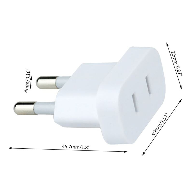 4Mm Ons Jack Naar Eu Plug Outlet Travel Charger Power Socket Adapter Vs Naar Europa Europese Regelgeving Opladen Converter plug 652E