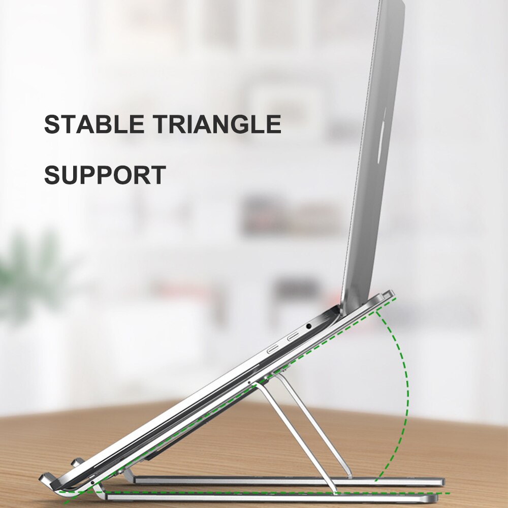 Folding Laptop Holder PC Stand Stretching Legs Adjusting Angles For Computer Notebook Portable Lap Desk Tablet Mount