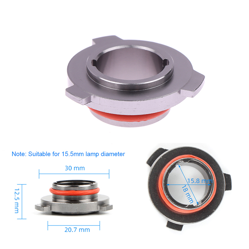 Adaptador de Base para bombilla de faro LED de coche, soporte de enchufe HB4/HB3/H11/H7/H4/H3/H1, Clips de sujeción para lámpara de cabeza, 1 unidad: Verde