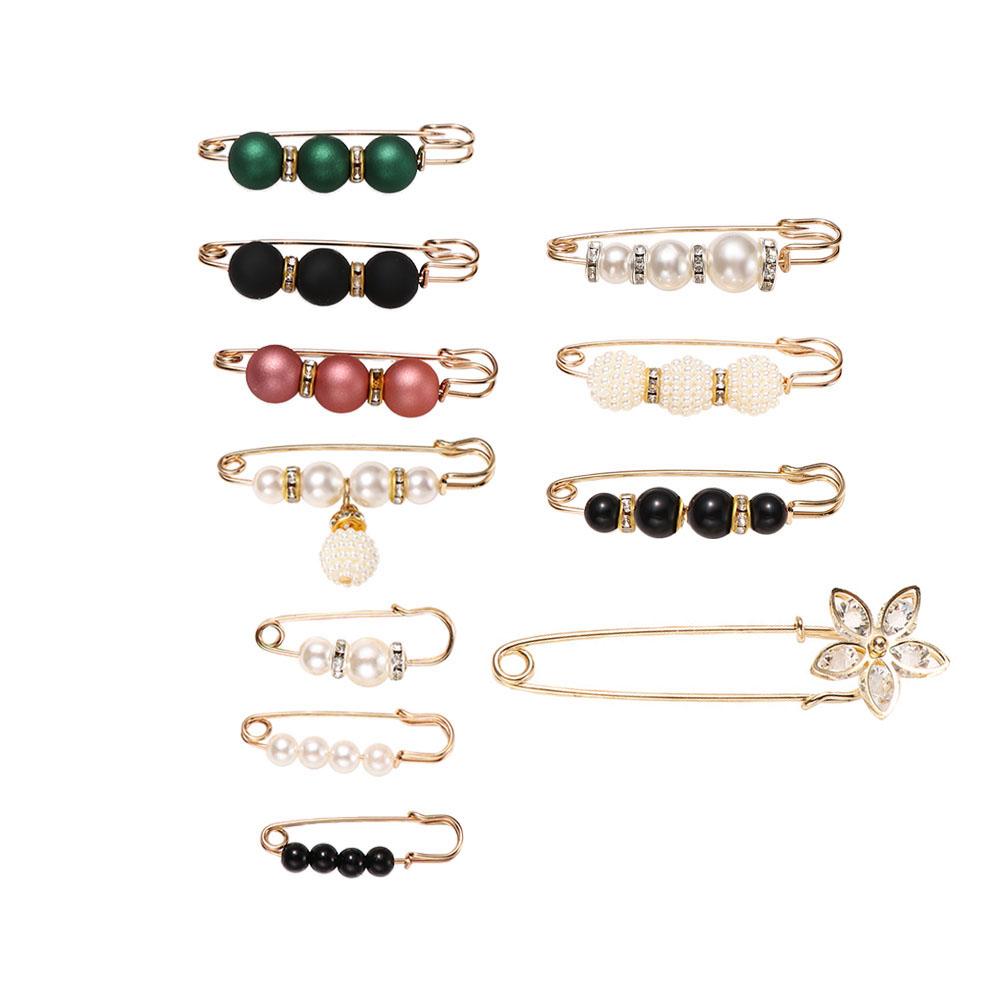 Alfileres joyería cintura hebilla fija accesorios de mujer vestido chal Clips pretina Pin ropa broches conjunto cintura Pin broche