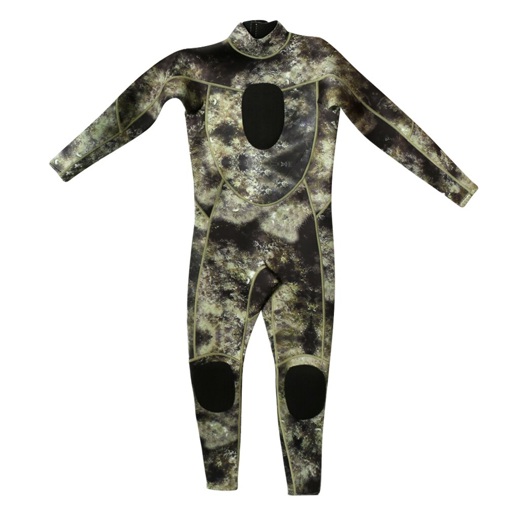 Traje de buceo de 3mm para hombre, traje de buceo de surf de longitud completa, cremallera trasera, manga larga