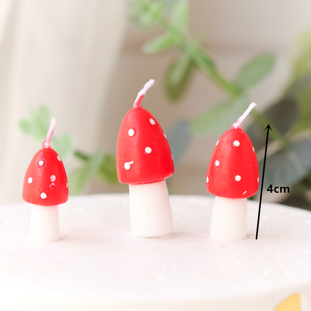 Small Apple Cherry Watermelon Pineapple Fruit Candle Set Cake Topper Wedding Children's Birthday Party Baking Dessert Table: 11