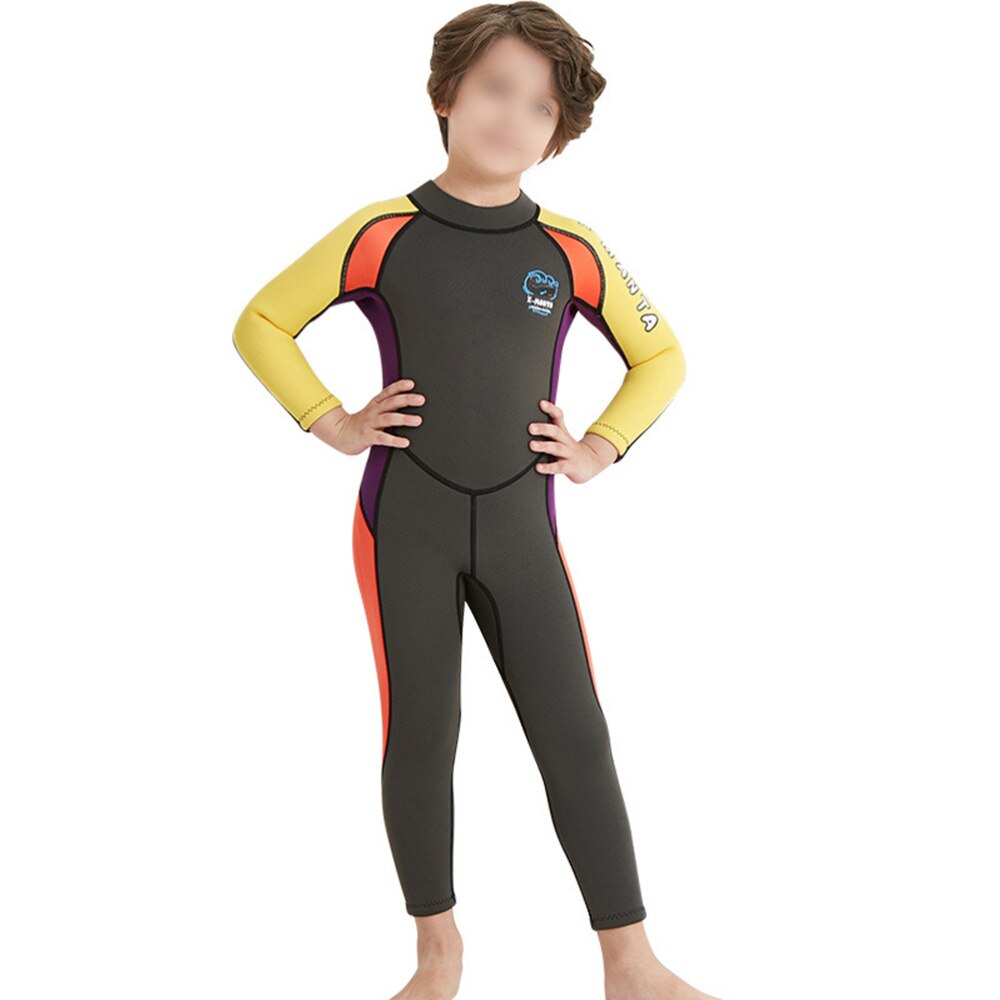 Een Stuk Kinderen Surf Swim Nat Pak Lange Mouw Rashguard Zon Bescherming Sets Dragen-Size: Picture 3