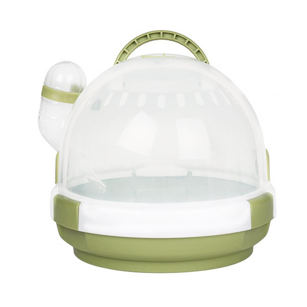 Hamster Travel Cage Space-saving Keep Warm Universal Small Animals Guinea Pig House Travel Cage: Green