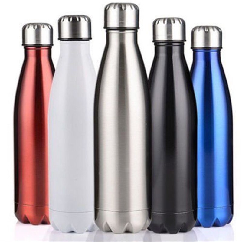 500ml Water Fles Vacuüm Geïsoleerde Fles Thermische Sport Kille Koude Kopjes Rvs Koffie Thermos Geïsoleerde