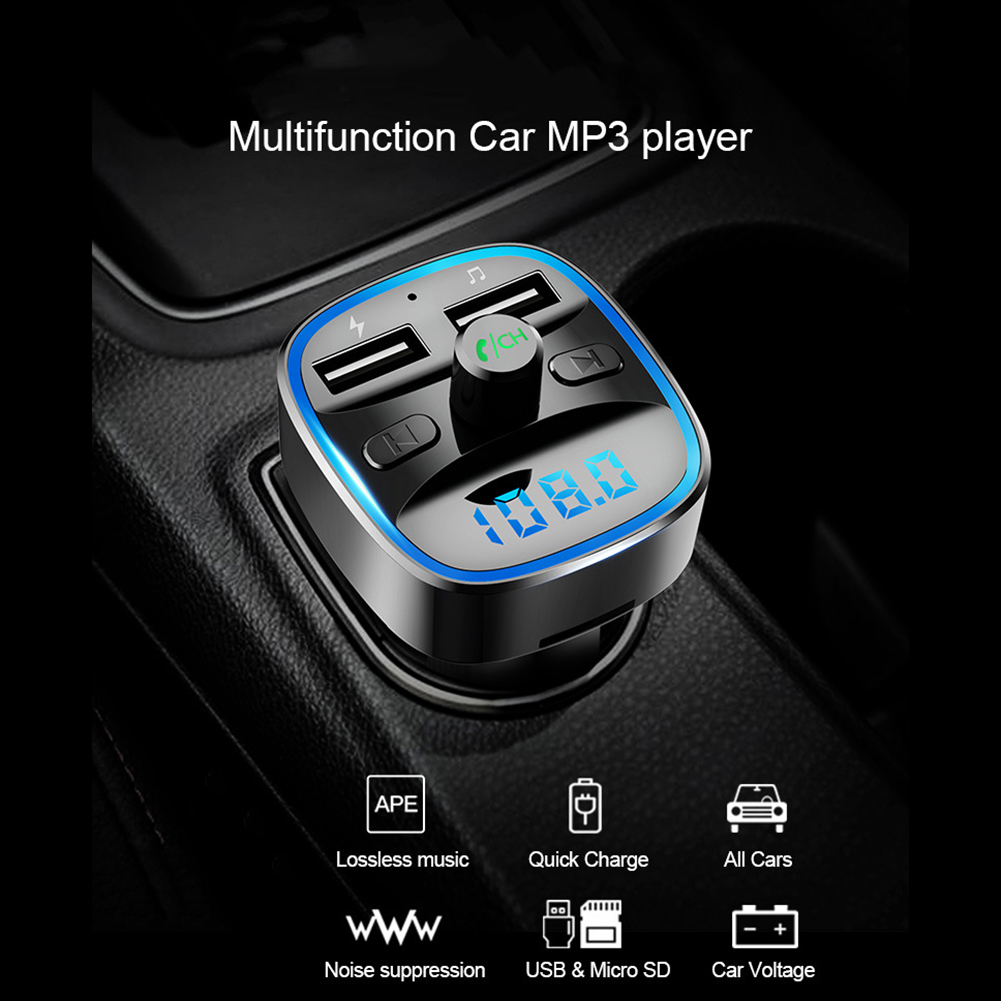 Transmetteur modulateur FM pour voiture, chargeur rapide, lecteur MP3, Bluetooth 5.0, T25