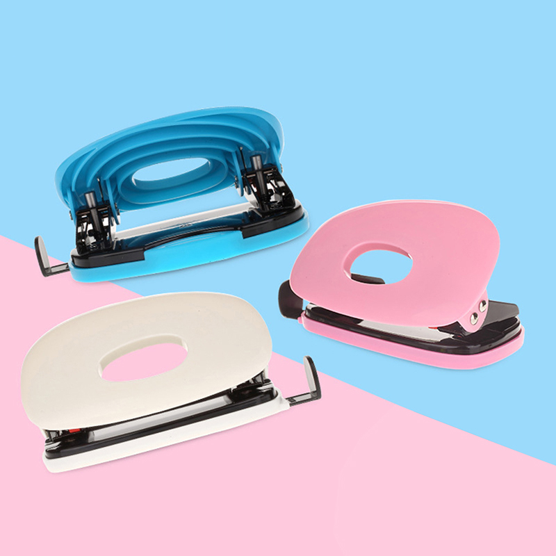 2-Perforator Draagbare Losbladige Papier Perforator Papier Punch 10/20-Sheet Puncher Standaard Punch office Bindtoebehoren