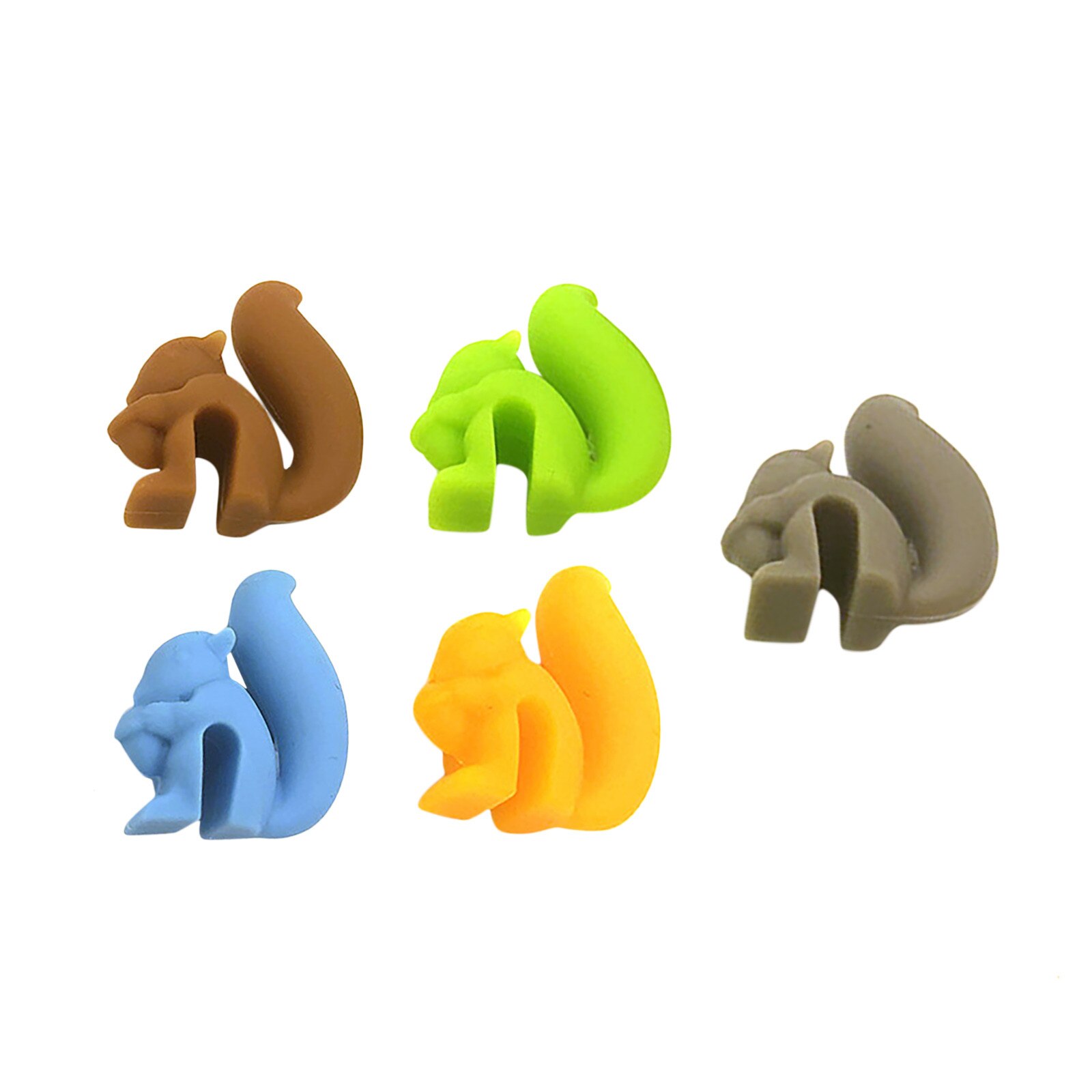 5Pcs Mini Squirrel Shape Tea Bag Clip Cup Mug Tea Infusers Strainer Clips Party Decor Tea Bag Holder Wine Glass Recognizer: Default Title