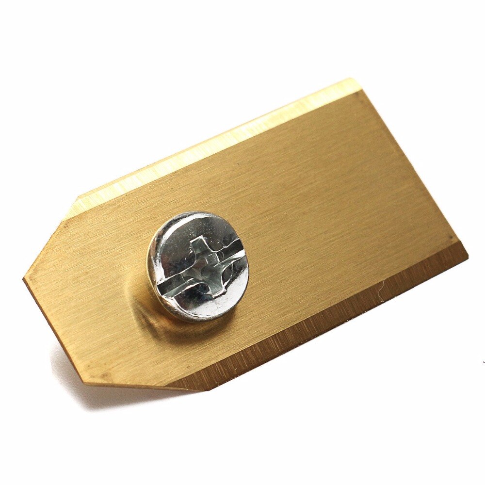 18 stk top titanium coated 0.75mm automower plæneklipper kniv sæt til husqvarnas gardena 35 x 18mm