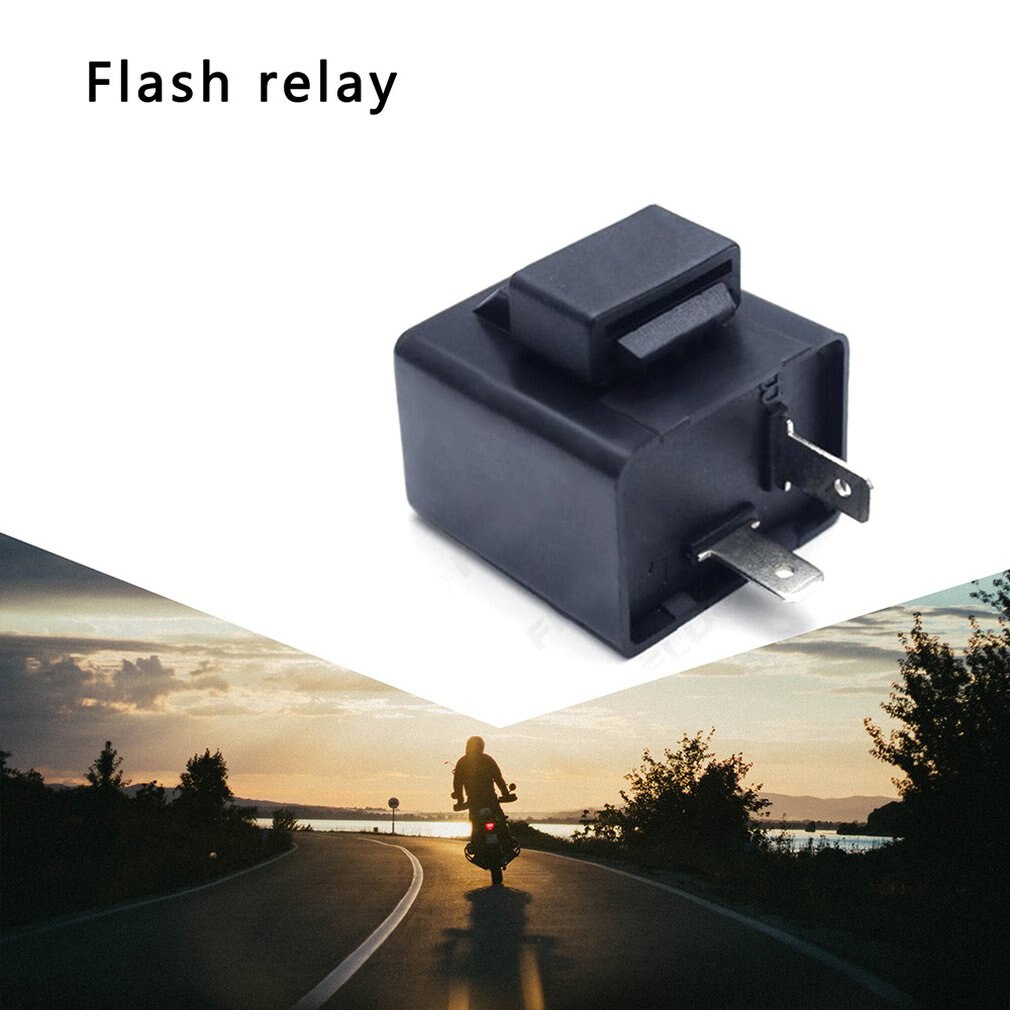 2 Pin Motorcycle Flashing Relay Led Indicator 12V Automotive Resistor Led Flasher Abs Plastic Car Accessories