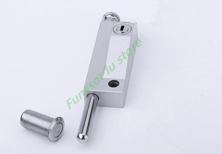 Surface mounted bolt lock with key,For Heavy /Rotating door bolt,strong and sturdy,Ground latch,Door hardware/bolt/latch
