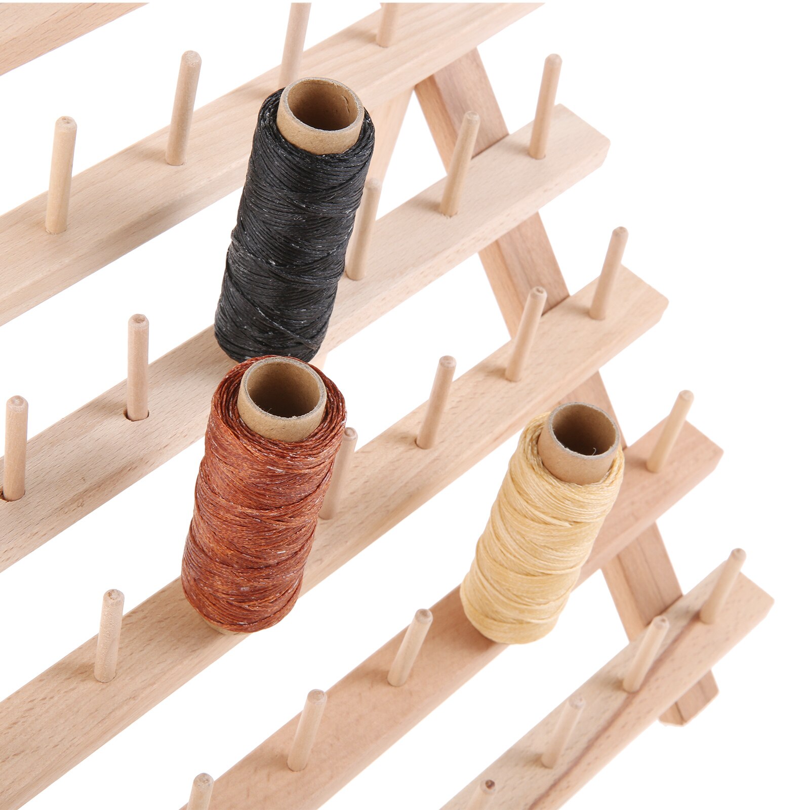 1SET Wall Mounted Thread Rack Stand Shelf Organizer Embroidery Sewing Holder Quilting Knitting Hair-braiding Accessories Decor