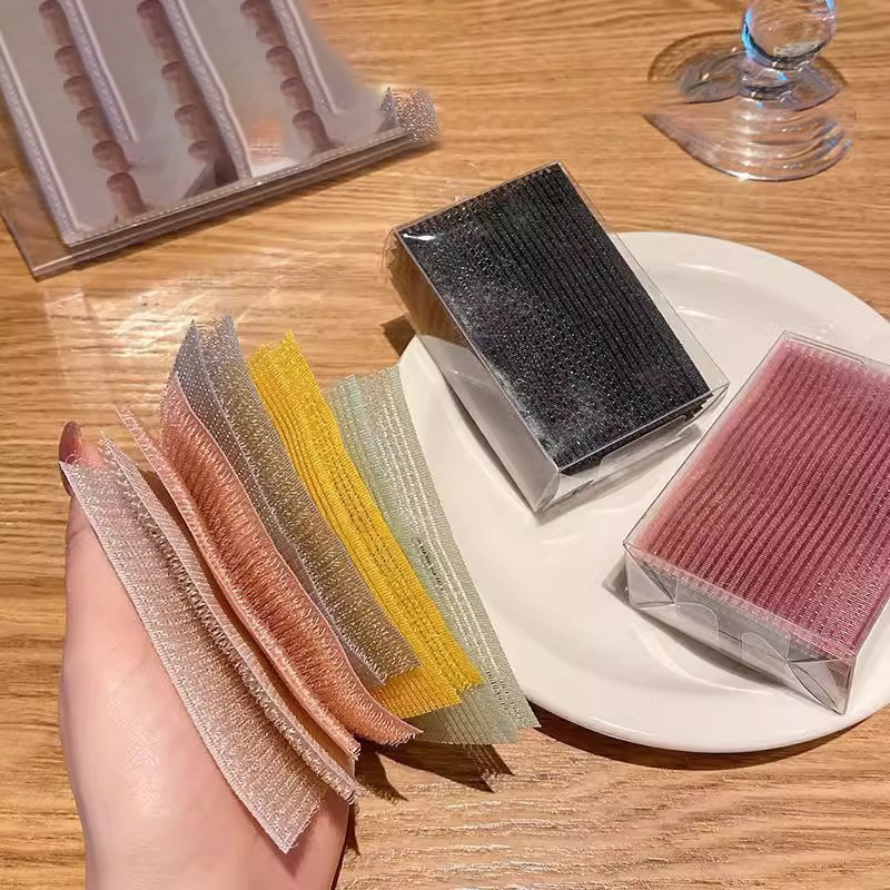 10 Uds. De flequillo de Color sólido, postes de pasta mágica, pegatina para el cabello, Clip para mujer, maquillaje facial, parche de Velcro, accesorios para el cabello, herramientas de estilismo