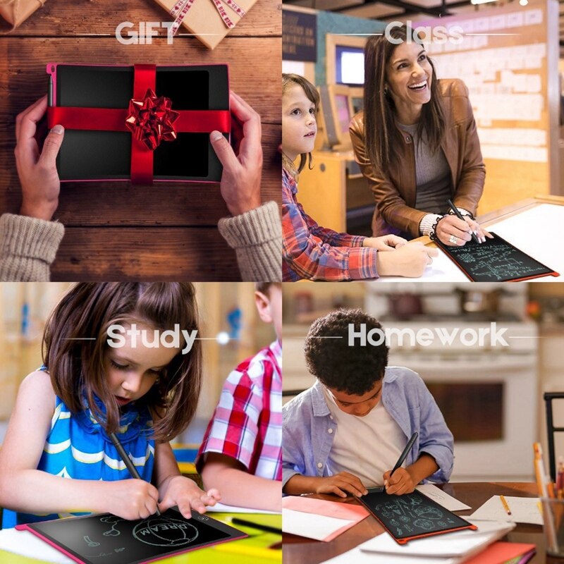 Writing Drawing Tablet 12Inch Digital LCD Graphic Board Handwriting Board Kids Education Portable Ultra-Thin Board