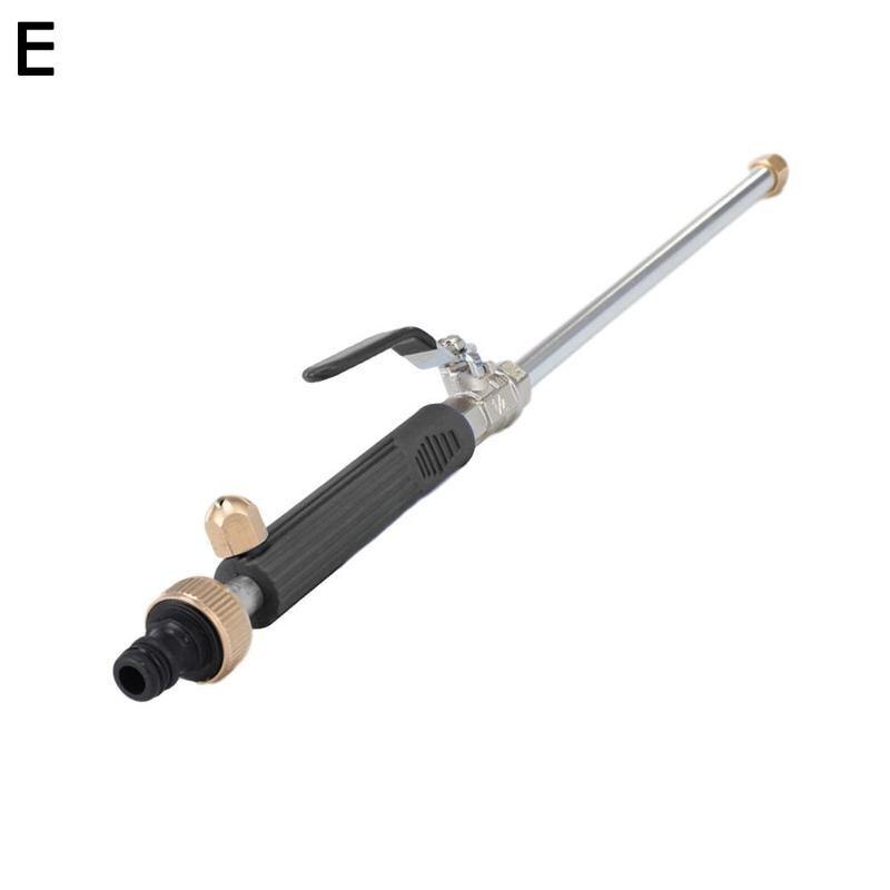 1pc hogedruk waterpistool metaal hogedruk kracht hogedruk auto voor het reinigen van gereedschap hogedrukreiniger pistool hydro home spray w  t6 l 8: Zwart