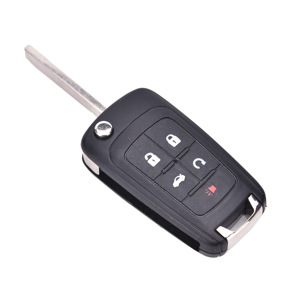 5 Button Flip Folding Key Shell Remote Case Fob For CHEVROLET Camaro Volt