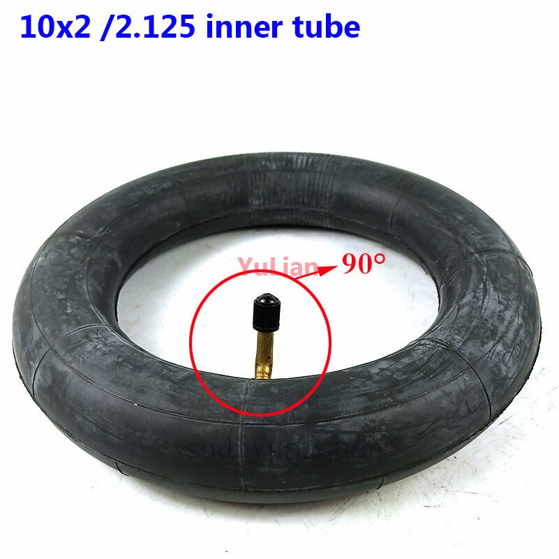 10X2.50 Inner Tube 10x2.5 Tube Innertube with bent valve 45 90 Degree valve for Baby Stroller Pram Scooter 10 Inch: D