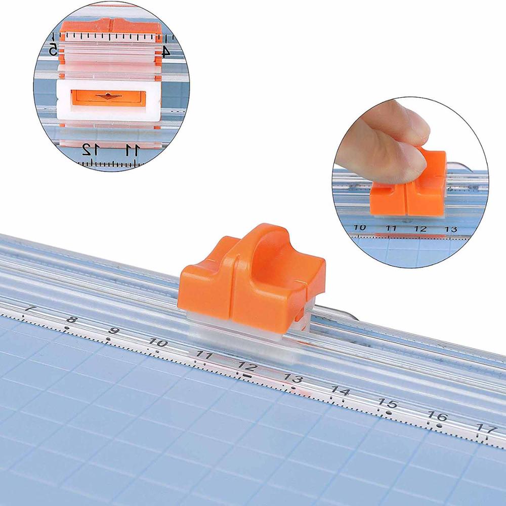 Mini Precision Rotary Paper Cutter Scrapbook Photo Trimmer With Finger Protection Slide Ruler For Home School Office