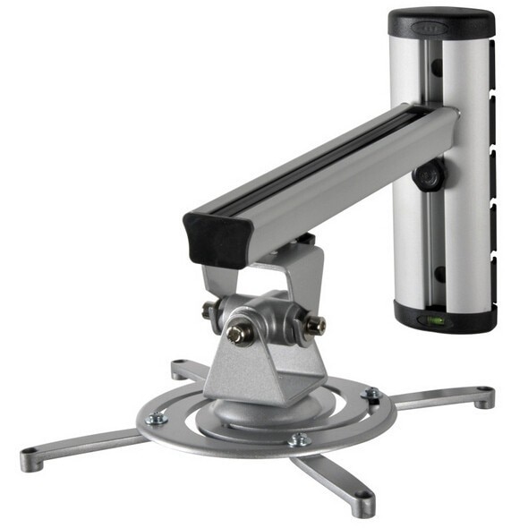 Aluminum Alloy 360 Degree Projector Wall Mount Full Motion Retractable Universal Projector Hanger Bracket PR03