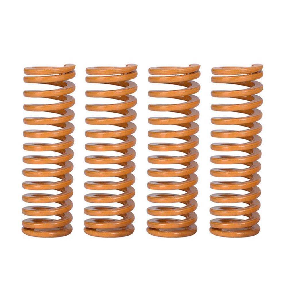 4 Pcs Upgraded Flat Bed Extruder Springs For Creality Ender 3 Pro CR-X CR-10 S 3D Printer Accessories: yellow