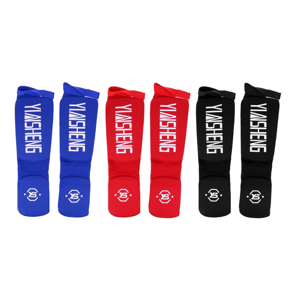 1 Paar Comfortabele Katoenen Scheenbeschermer Wreef Been Pads Beschermende Boksen Muay Thai Kickboxing Training