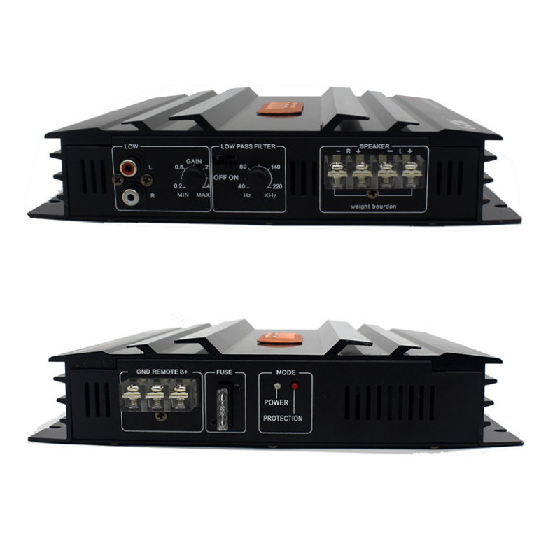 Dc 24V 2CH 3800W Hoge Krachtige Klasse Ab Audio Auto Van Versterker Beste Mosfet Stereo Auto Akoestische booster