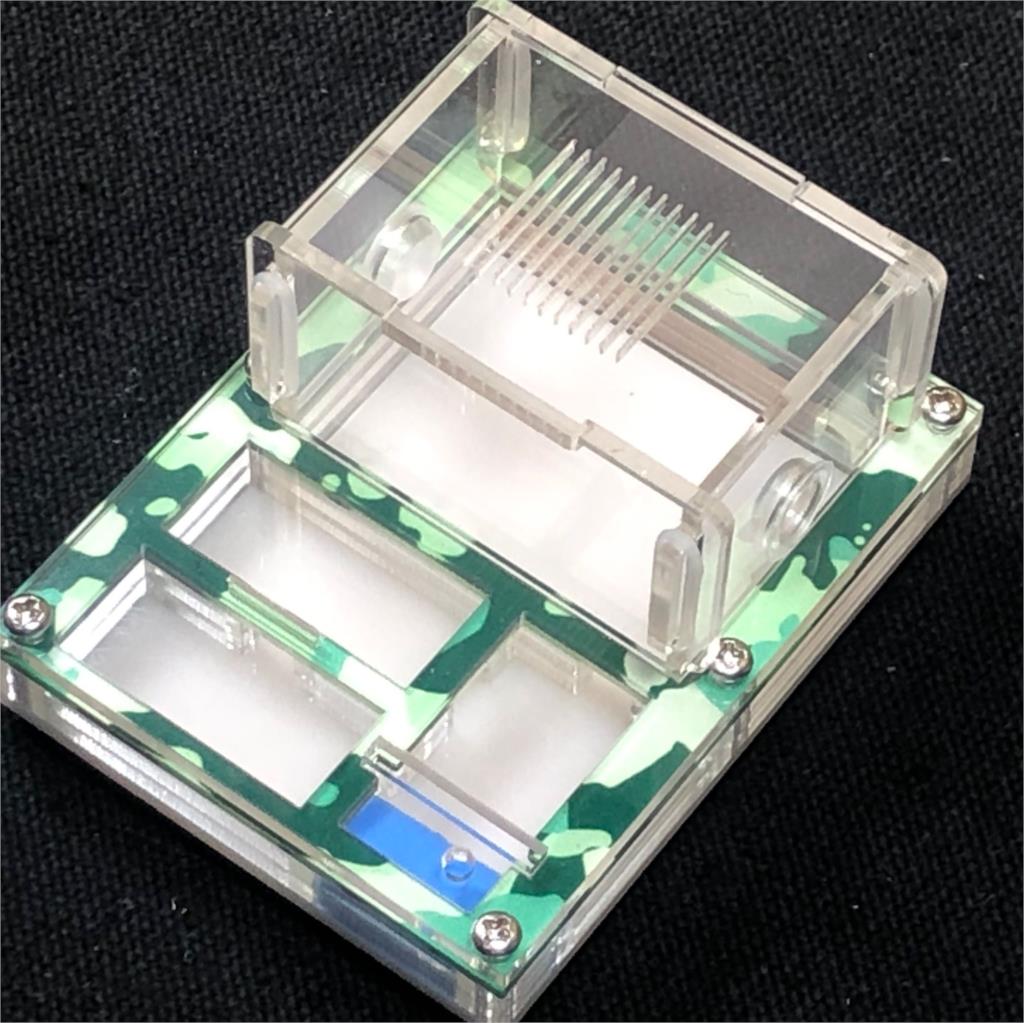 MINI DIY Acrylic Flat Ant Farm Ant Nest with Feeding Area Ant House for Queen Ant laying eggs Anthill with Moisturizing zone: spring