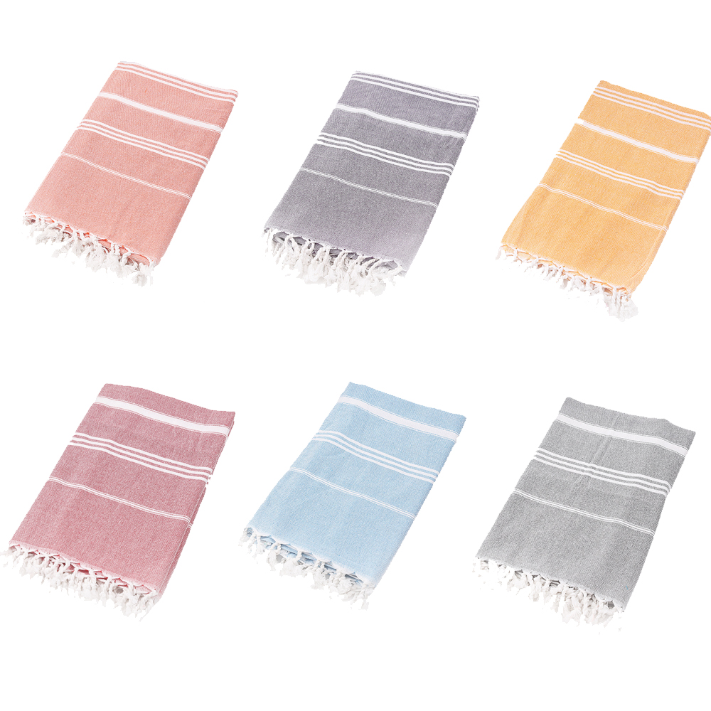 6 Colors Turkish Bath Towel With Tassels Thin Travel Camping Bath Sauna Beach Gym Pool Blanket Dropshiipping