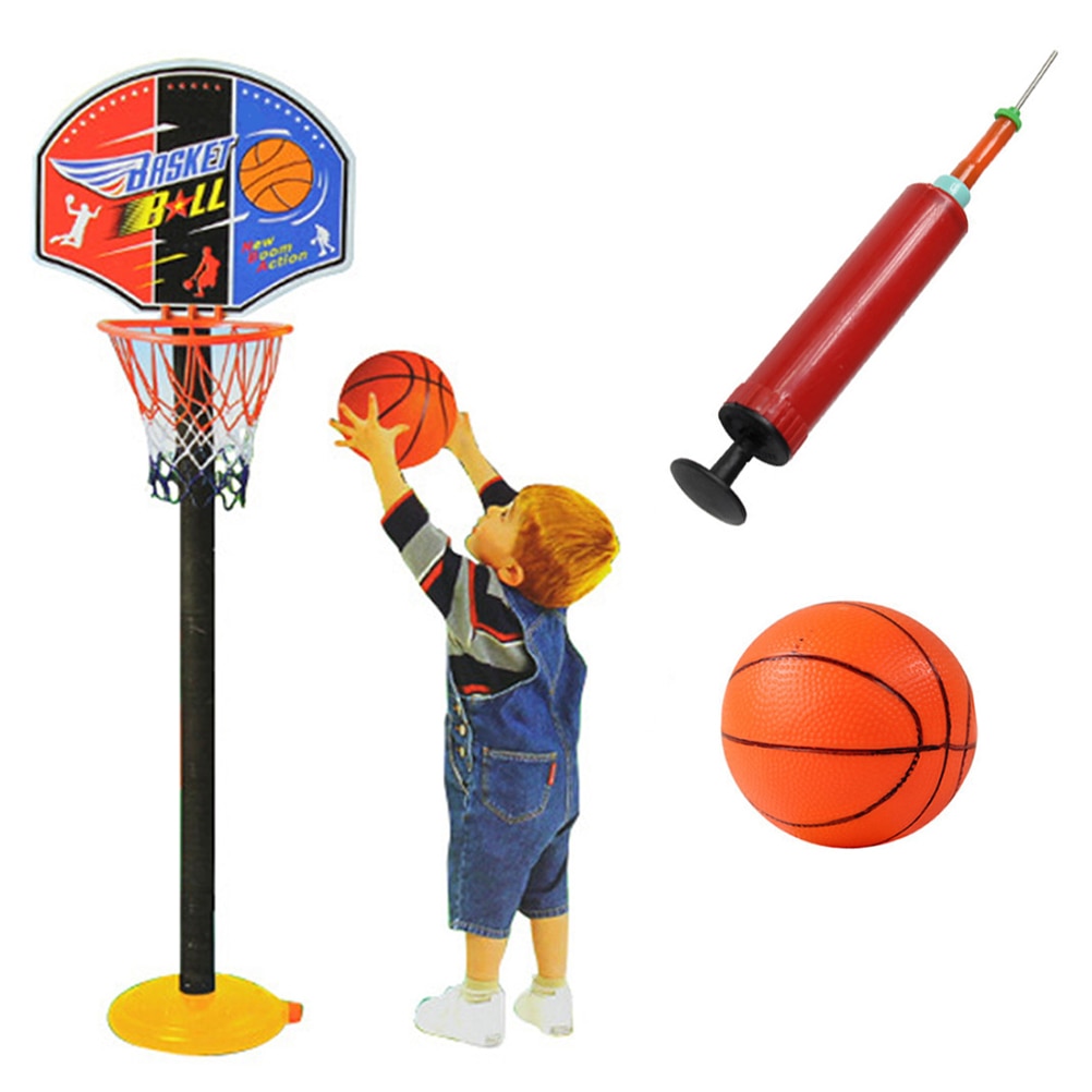 Children Basketball Stand Adjustable Outdoor Indoor Sports Portable Basketball Hoop Toy Set Stand Ball Backboard Kit #30: Default Title