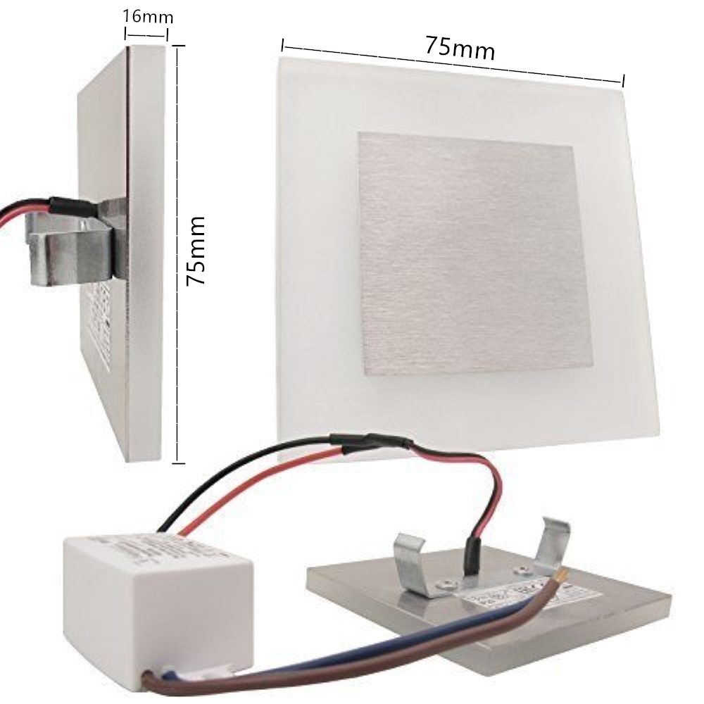 Moderne LED-wand licht 3W acryl wand leuchte Embedded footlight Indoor Treppen schritt dekorative nacht lichter Moderne led wand lampen