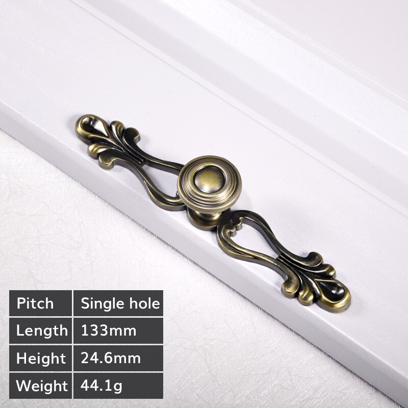 Tirador de mueble moderno bronce chino, Pomos y tiradores de armario de cocina, armario, tirador de puerta de armario, cajones: E