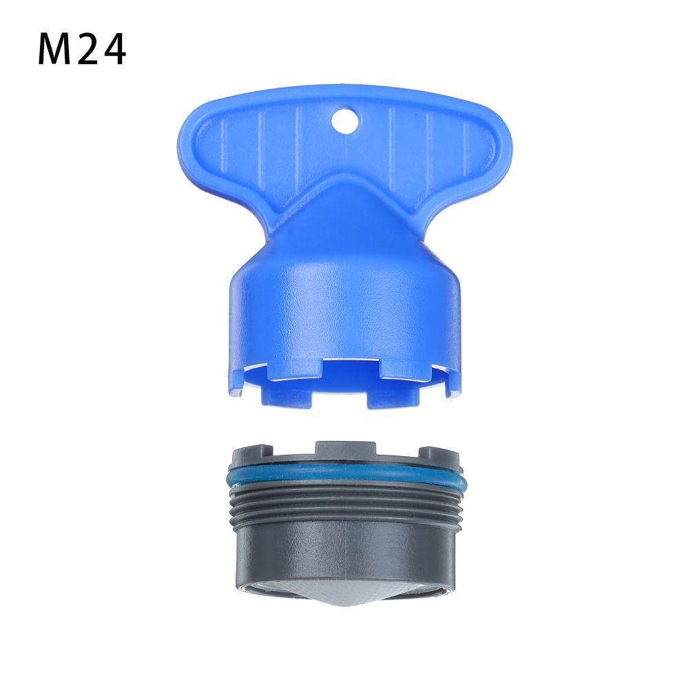 Aireador de grifo de ahorro de agua ABS, llave de extracción de filtro burbujeador incorporado, accesorios de grifo, piezas de repuesto de 16,5-24mm, Hardware para el hogar: Gris claro