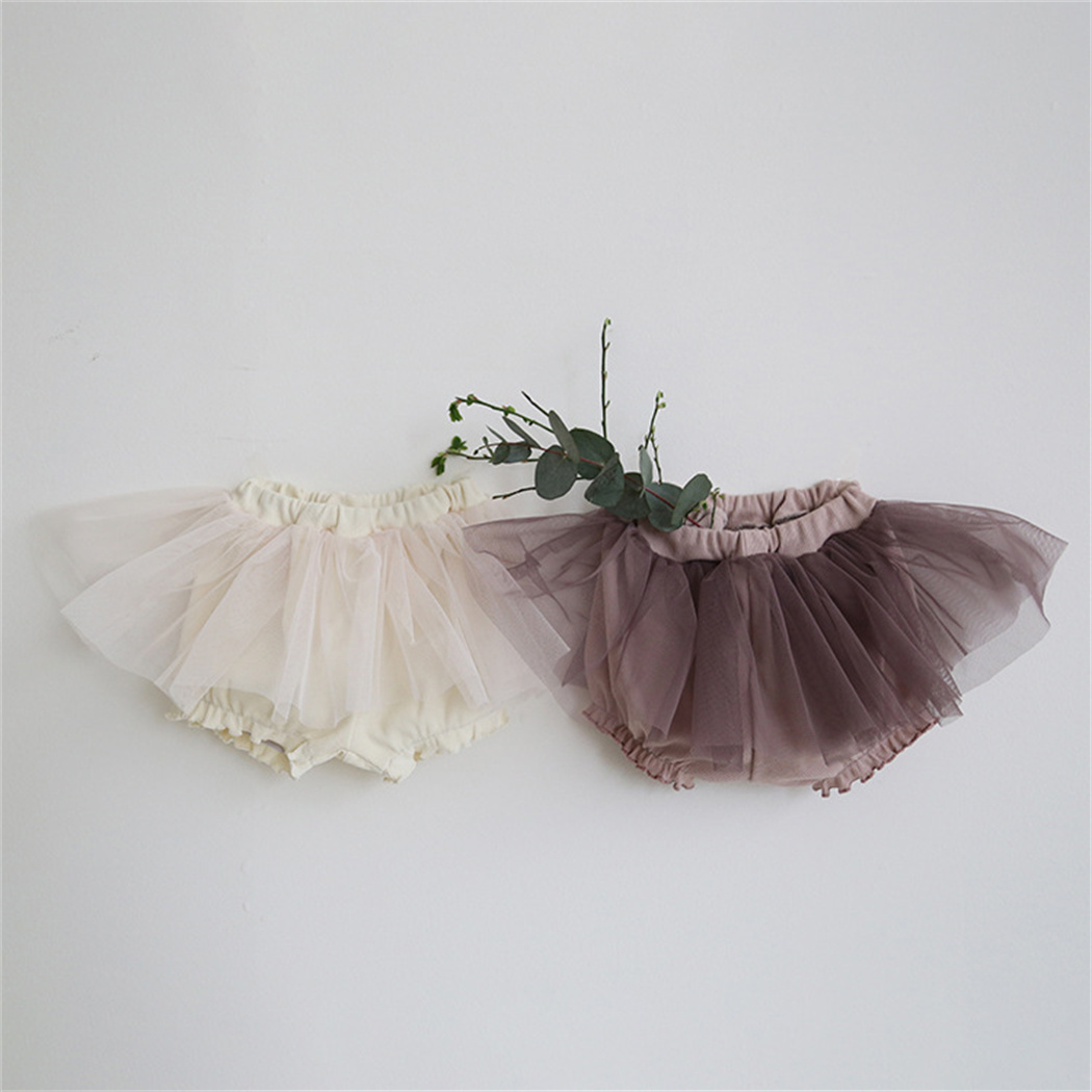 Jupe Tutu pour petites filles, vêtement court, doux et respirant, en tulle fin, pour enfants, printemps et été