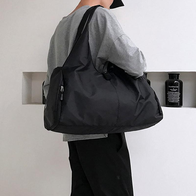 Rosa svart sport gym träningsväska män kvinnor fitness gymnastik åkpåse