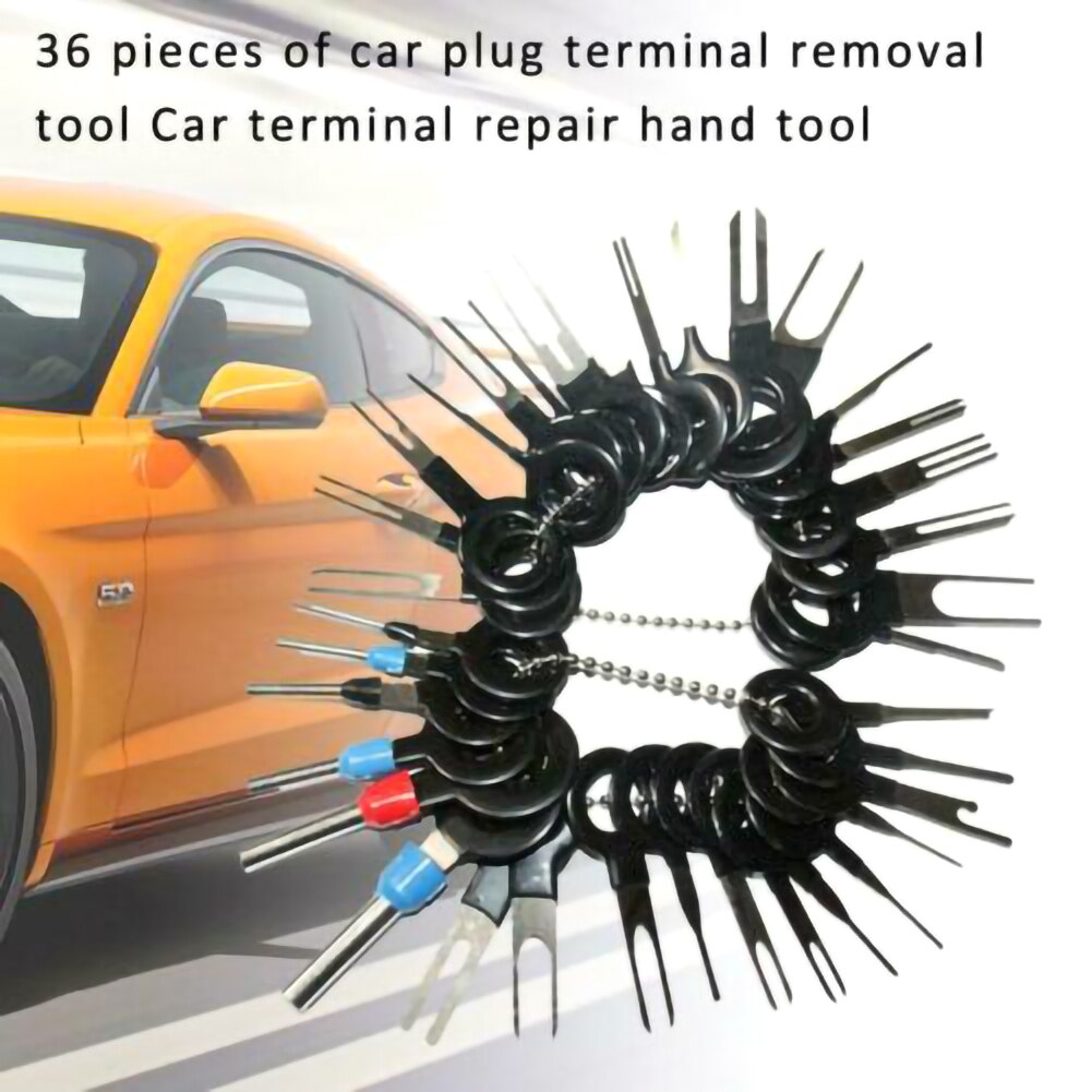 Kit de remoção fiação terminal do carro 36 peças, prega conetora de pino extrator ferramentas de reparo profissional