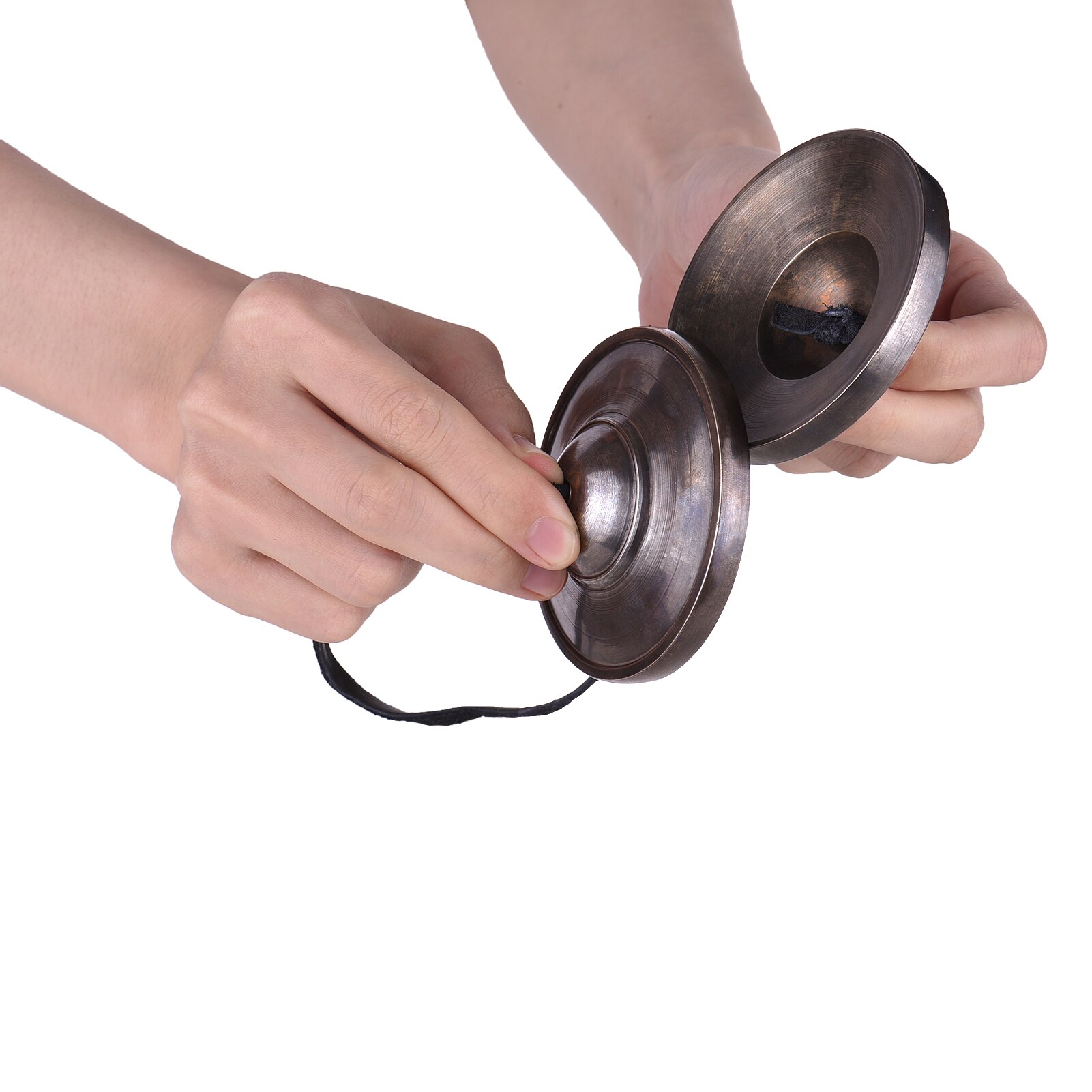 3-Cal brązowy talerz dzwonek małe talerze instrument muzyczny robić medytacji uspokojenie (78mm szerokości)